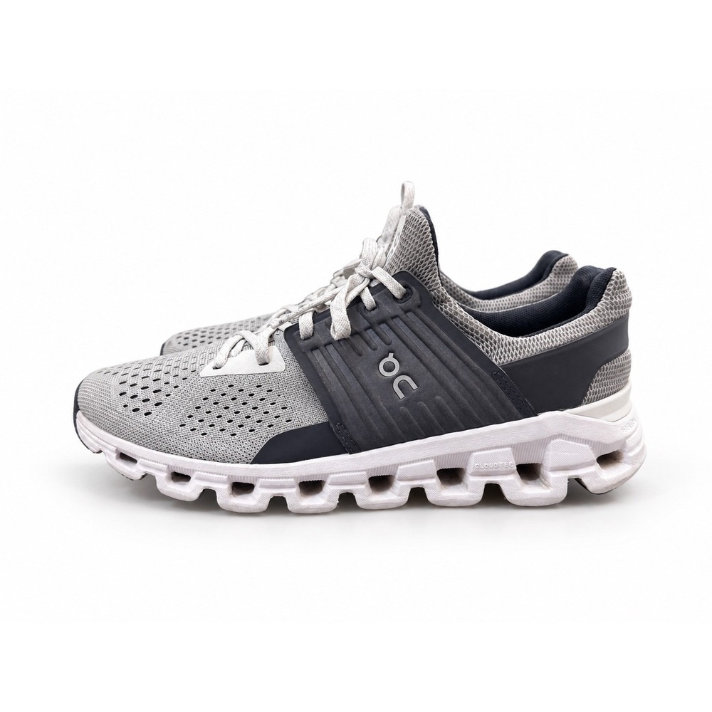 On Running Cloudswift Alloy/ Eclipse Women's Running Shoes Size 8 Gray Navy